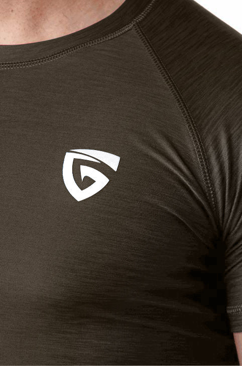 Muscle Texture Tee-Olive