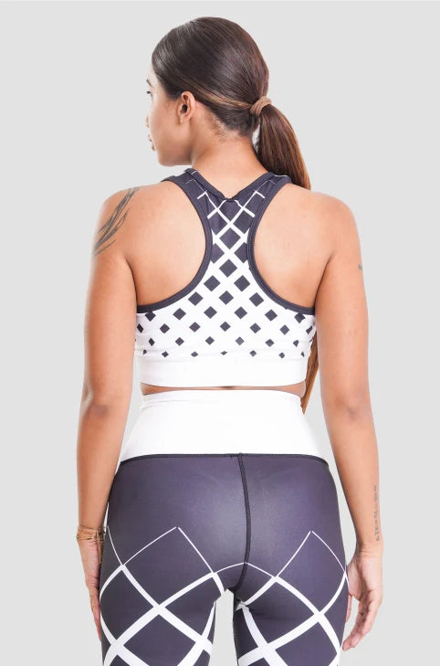 Seamless Sports Bra-White