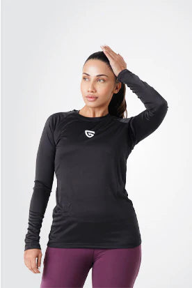 Active Fuse Full Sleeves Tee-Black