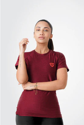 Power Texture Tee-Mehroon