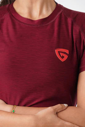 Power Texture Tee-Mehroon