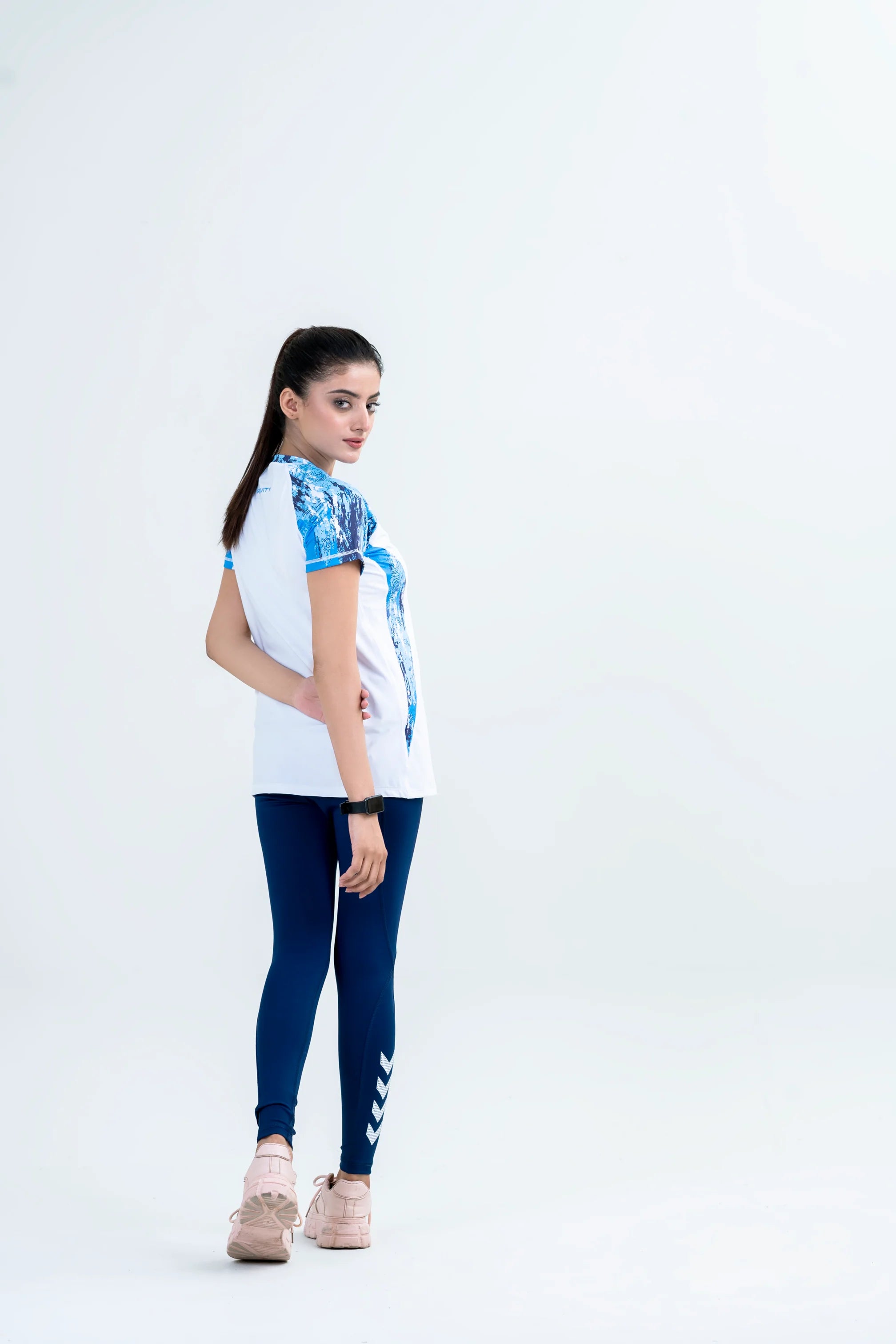 Training Aqua Tee-White