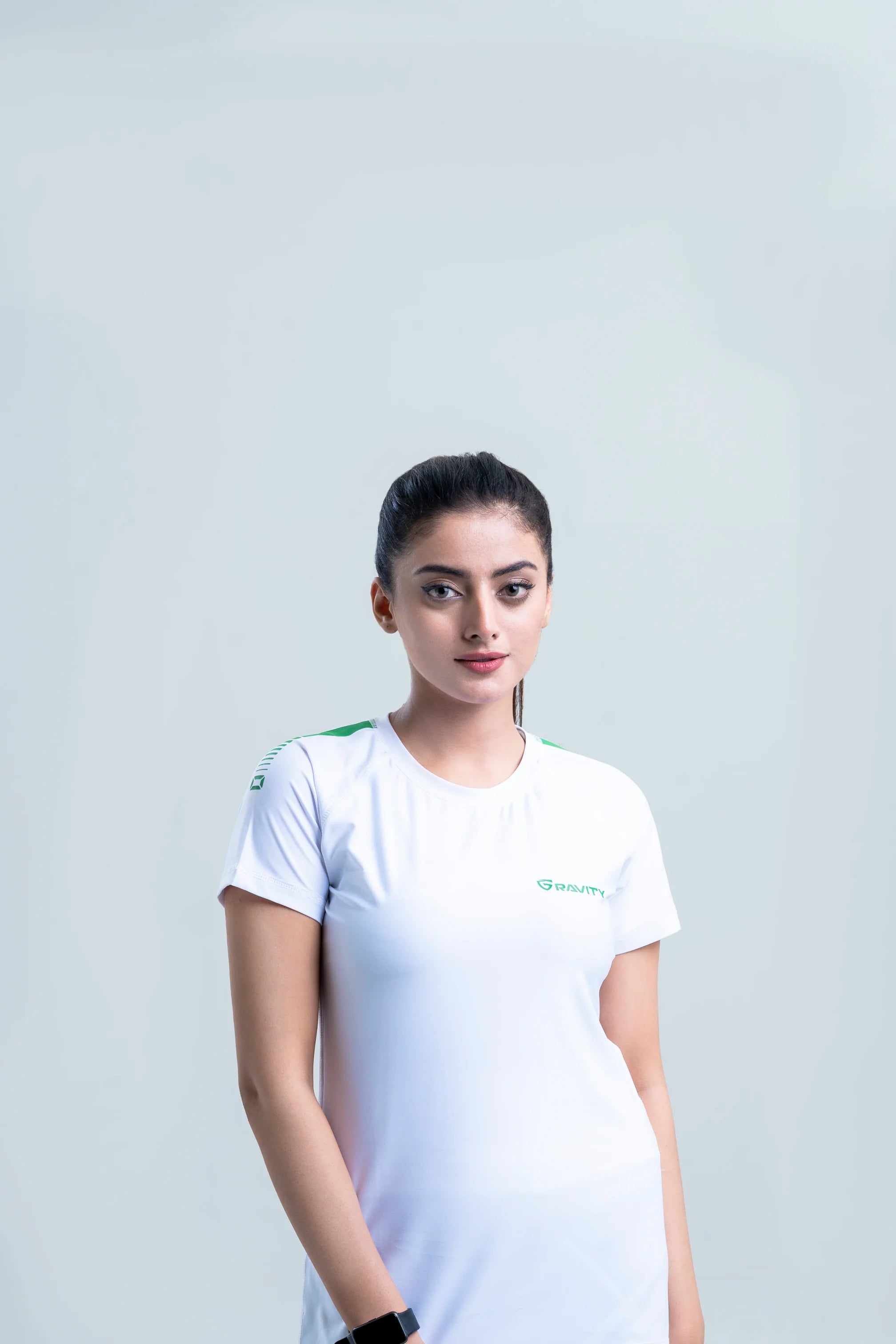 Ladies Camo Tee-White