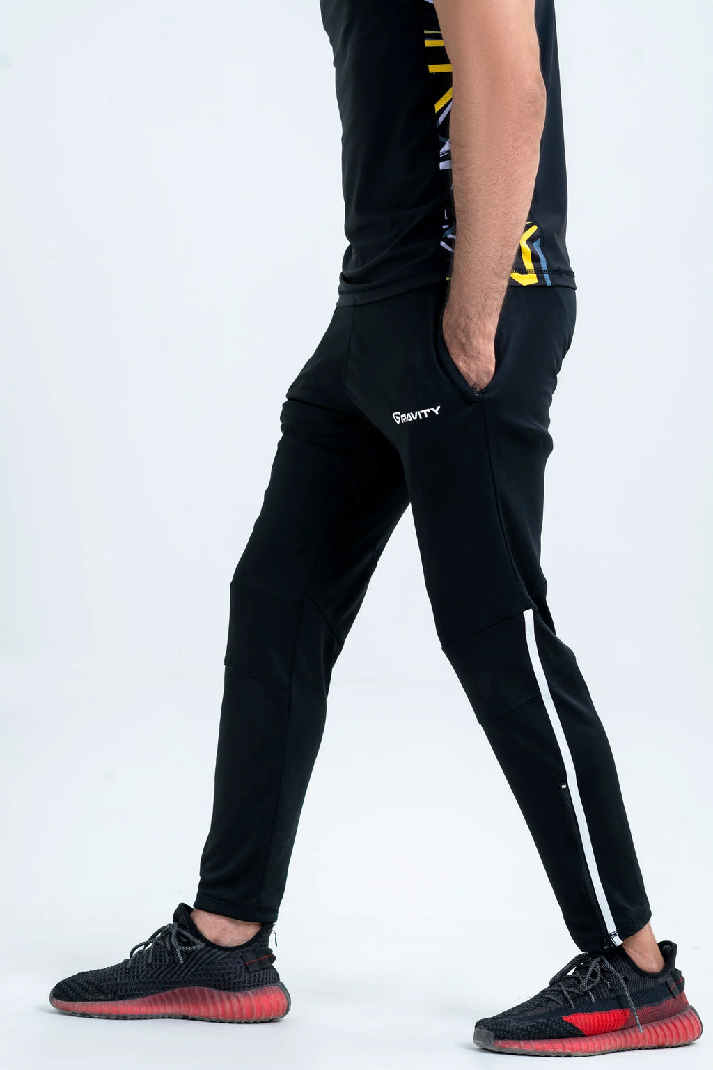 Charcoal Fitted Bottom-Blue