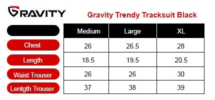 Gravity Trendy Tracksuit Black