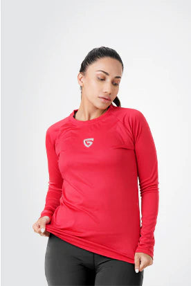 Active Fuse Full Sleeves Tee-Red