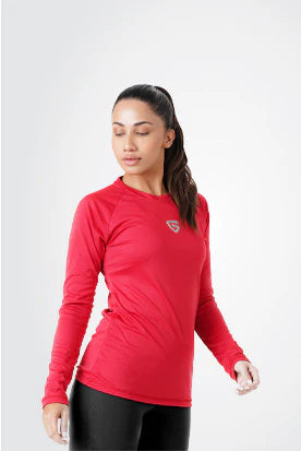 Active Fuse Full Sleeves Tee-Red