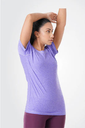 Power Texture Tee-Purple
