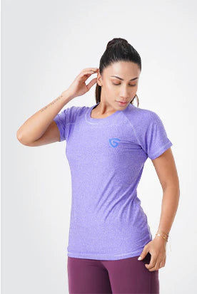 Power Texture Tee-Purple